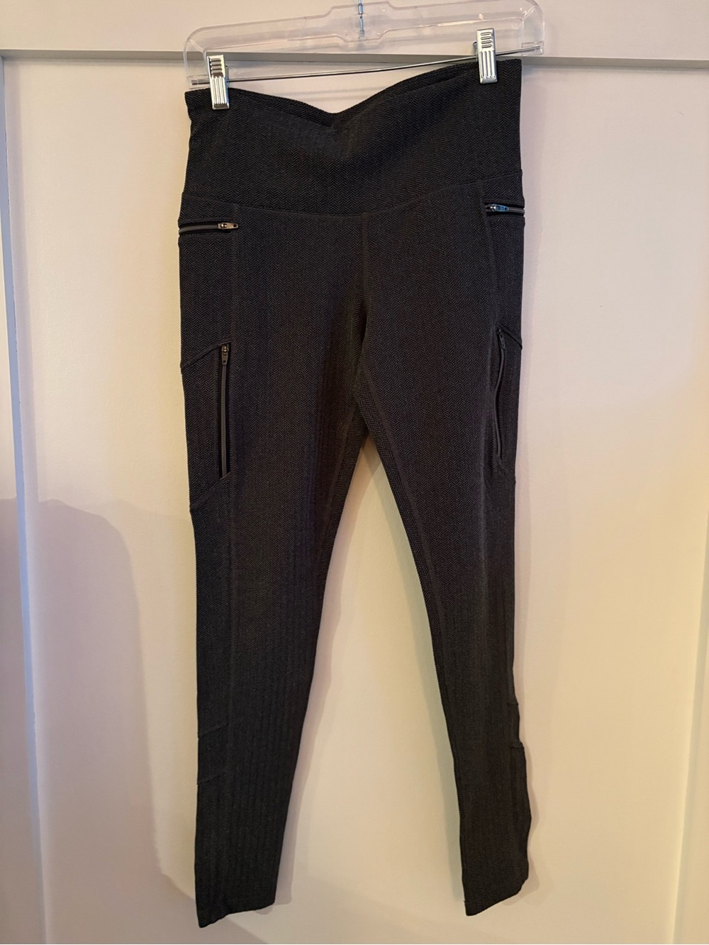 Athleta Black Women’s Performance Leggings with Zip Pockets